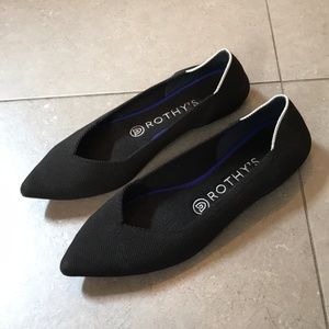 Rothy’s Black pointy toe flats